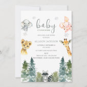 Het is koude bossen buiten Baby shower Kaart (Voorkant)