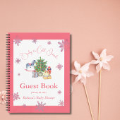 Het is Koude Buiten Roze Meisje Baby shower Guest Notitieboek