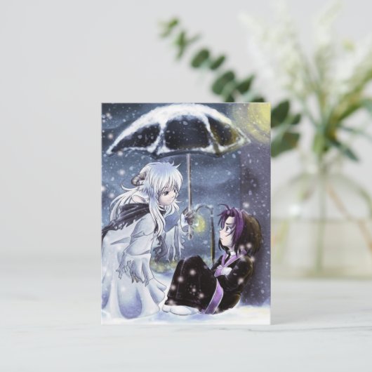 Het is Koude Buitenkant Briefkaart (Staand voorkant)