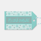 het is koude buitenkant… cadeaulabel (Voorkant (Horizontaal))
