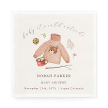 Het is koude winter kamperen kleding Baby shower