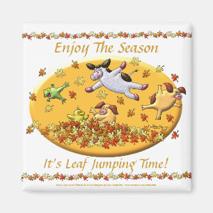 Het is Leaf Jumping Time. Magneet