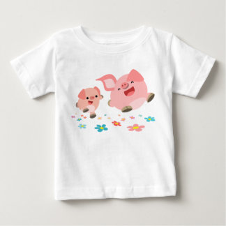 Het is lente... twee Cartoon varkens Baby T-shirt