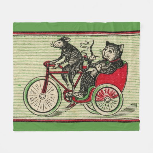 Het is leuk om de kat te zijn fleece deken (Voorkant (Horizontaal))