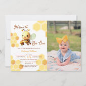 Het is leuk om een honingbij eerste verjaardag kaart (Voorkant)