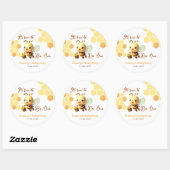 Het is leuk om een honingbij verjaardag te zijn ronde sticker (Vel)