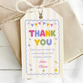 Het is leuk om één kleurrijke jongen te zijn 1e ve cadeaulabel