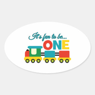 Het is leuk om een te zijn ovale sticker