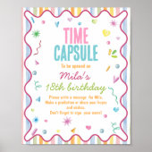 Het is leuk om één verjaardagstijdcapsulebord poster (Voorkant)