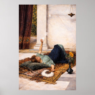 Het is leuk om niets te doen van Waterhouse Poster