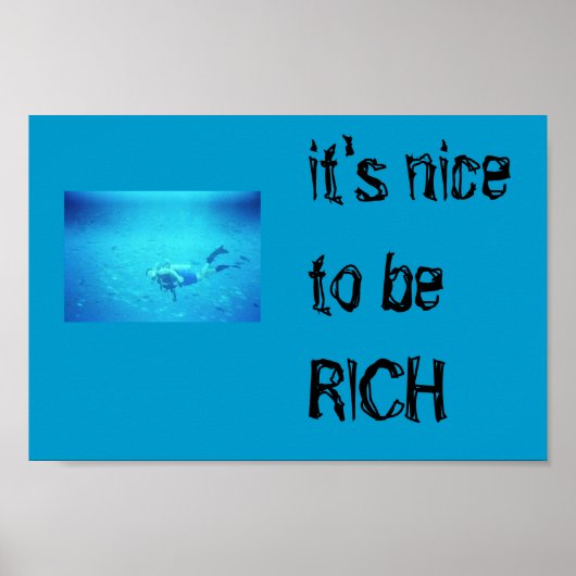 Het is leuk om RICH poster te zijn. (Voorkant)