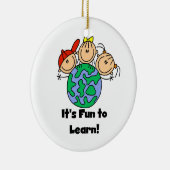 Het is leuk om te leren keramisch ornament (Rechts)