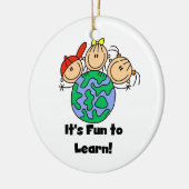 Het is leuk om te leren keramisch ornament (Links)