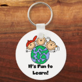 Het is leuk om te leren sleutelhanger (Voorkant)