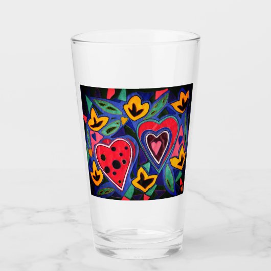 Het is leuk om verliefd te zijn glas (Voorkant)