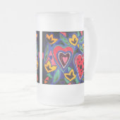 Het is leuk om verliefd te zijn matglas bierpul (Voorkant rechts)