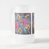 Het is leuk om verliefd te zijn matglas bierpul (Voorkant links)