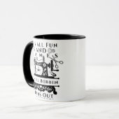 Het is leuk totdat de klos op is mok (Voorkant links)