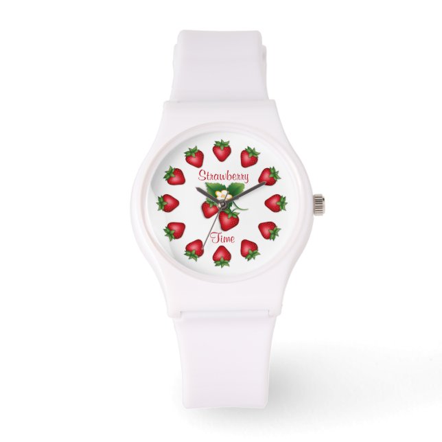 Het is leuke aardbeientijd horloge (Voorkant)