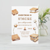 Het is leuker met Friends Smores Party Kaart (Staand voorkant)