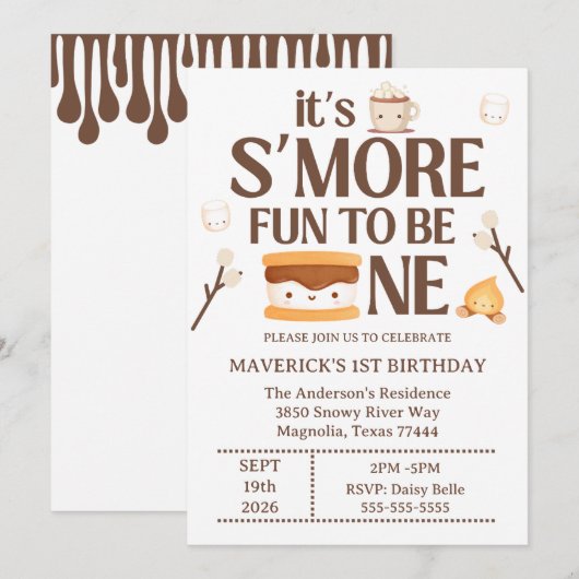 Het is leuker om een eerste verjaardag te zijn kaart (Voorkant / Achterkant)