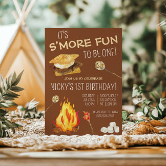 Het is leuker om EEN te zijn! S'mores Verjaardagsf Kaart