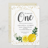 Het is lief om een citroenverjaardag te zijn kaart (Voorkant / Achterkant)