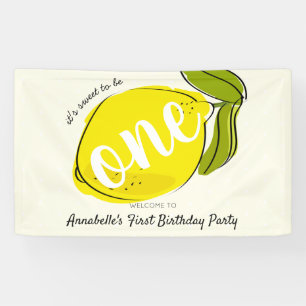 Het is lief om één Lemon Yellow te zijn op de eers Spandoek