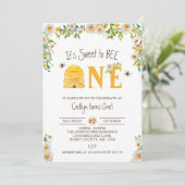 Het is lief om er een te zijn, Bumble Bee Verjaard Kaart (Staand voorkant)