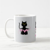 HET IS LIEFDE! Grappige zwarte kat Mok (Links)