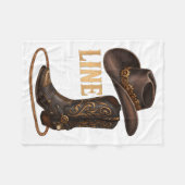 Het is Line Dance Tijd Fleece Deken (Voorkant (Horizontaal))
