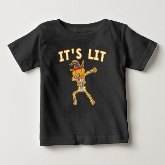 HET IS LIT - DABBING HALLOWEEN PUMPKIN SKELETON (Voorkant)