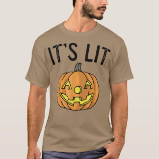 HET IS LIT JACKOLANTERN UGLY SWEATER T-SHIRT