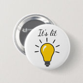 Het is Lit Pun Button (Voorkant /achterkant)