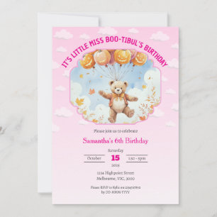 Het is Little Miss Boo-tiful's verjaardag Roze Mei Kaart