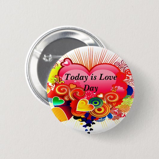 Het is Love Day_ Button (Voorkant /achterkant)