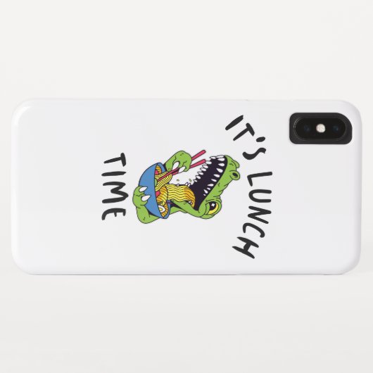 Het is lunchtijd Case-Mate iPhone case (Achterkant (horizontaal))
