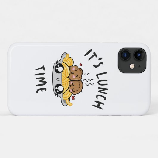 Het is lunchtijd Case-Mate iPhone case (Achterkant (horizontaal))