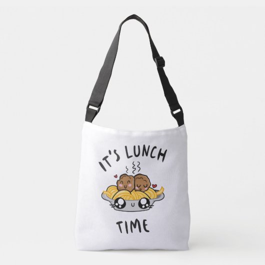 Het is lunchtijd crossbody tas (Voorkant)