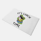 Het is lunchtijd deurmat (Schuin)