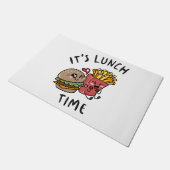 Het is lunchtijd deurmat (Schuin)