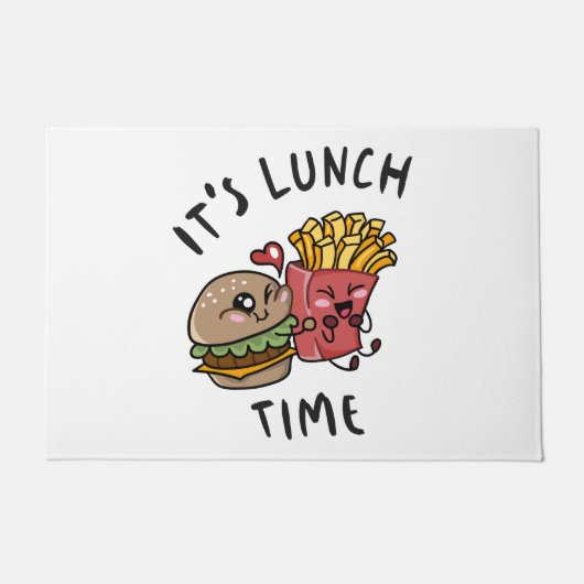 Het is lunchtijd deurmat (Voorkant)