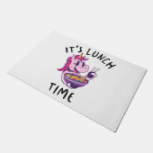 Het is lunchtijd deurmat (Schuin)