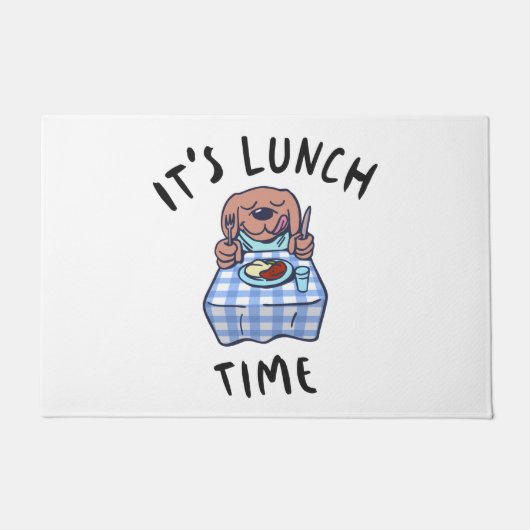 Het is lunchtijd deurmat (Voorkant)