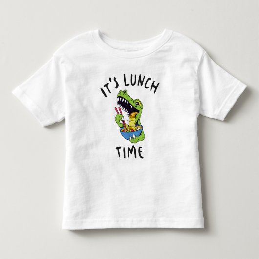 Het is lunchtijd kinder shirts (Voorkant)