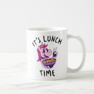 Het is lunchtijd koffiemok