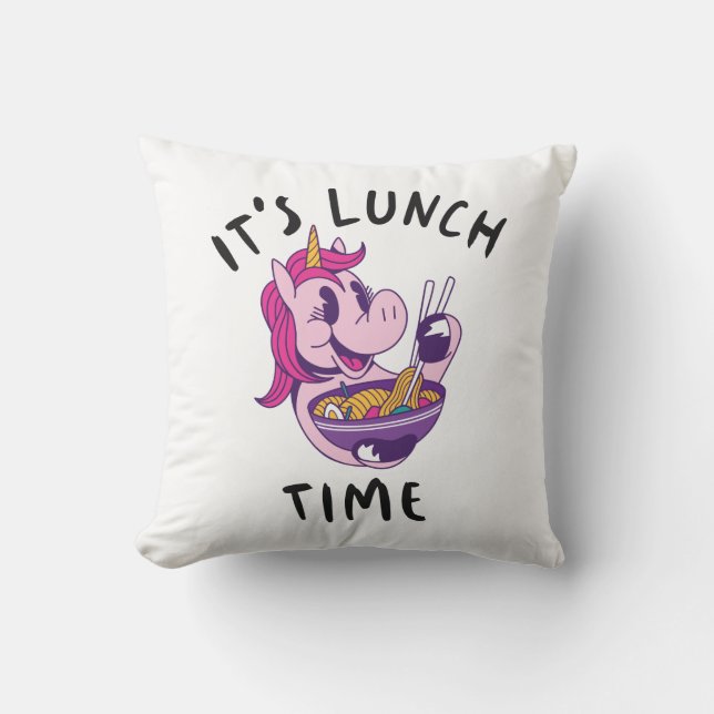 Het is lunchtijd kussen (Voorkant)