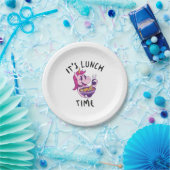 Het is lunchtijd papieren bordje (Feest)
