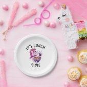 Het is lunchtijd papieren bordje (Feest)