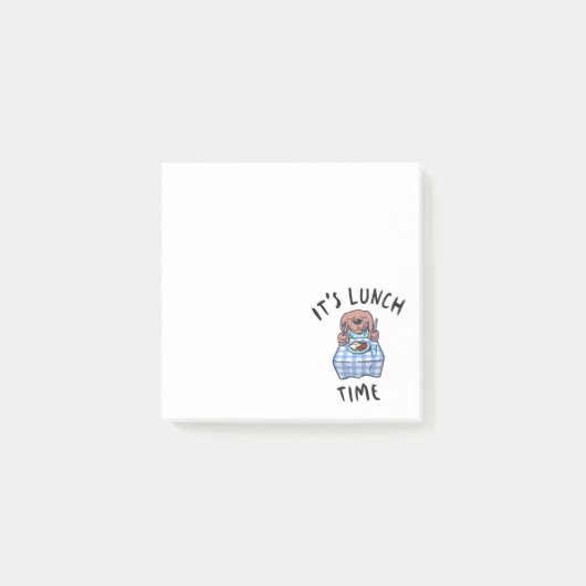 Het is lunchtijd post-it® notes (Voorkant)